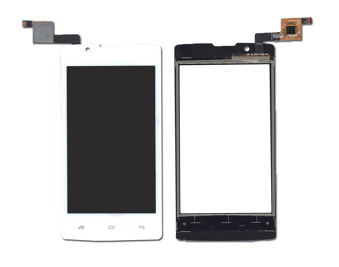 Сенсорное стекло (тачскрин) для Fly FS401 Stratus 1 белый