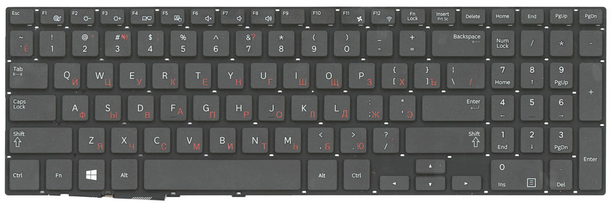 Клавиатура Samsung NP470R5E OEM