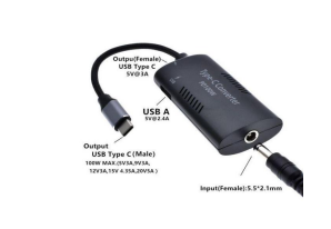 Преобразователь питания со штекера 7.4x5.0 (7.4 Pin)  на Type-C