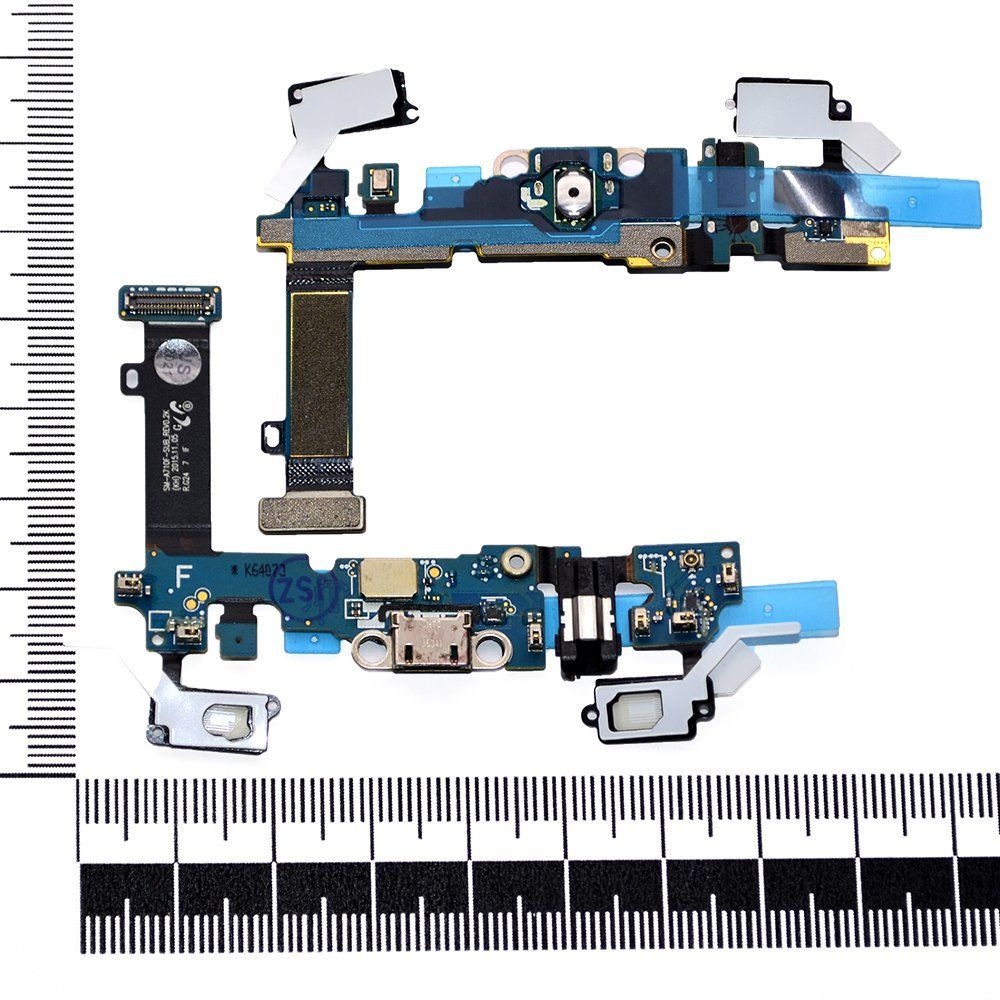 Шлейф (плата) Samsung SM-A710F/Galaxy A7 + системный разъем orig Factory