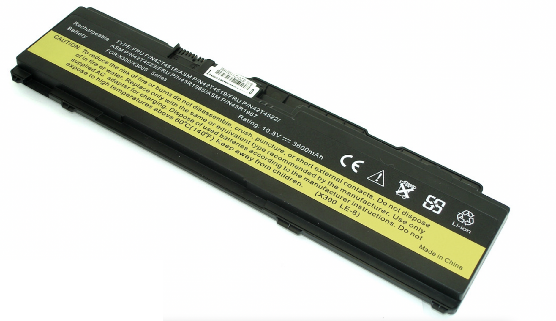 Аккумулятор Lenovo ThinkPad X300 11.1V, 3600mAh, OEM