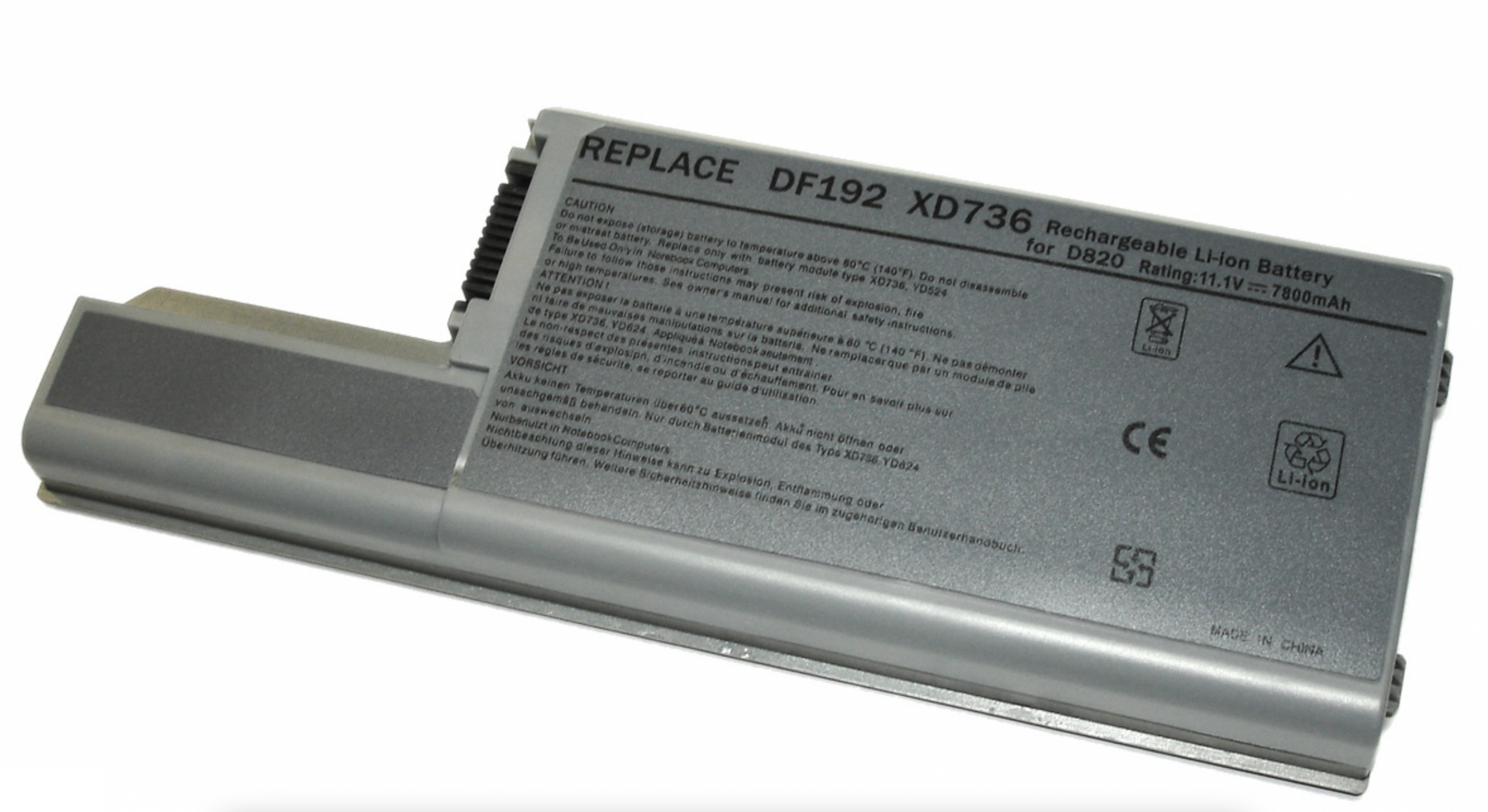 Аккумулятор DELL Latitude D531 11.1V, 7800mAh, OEM