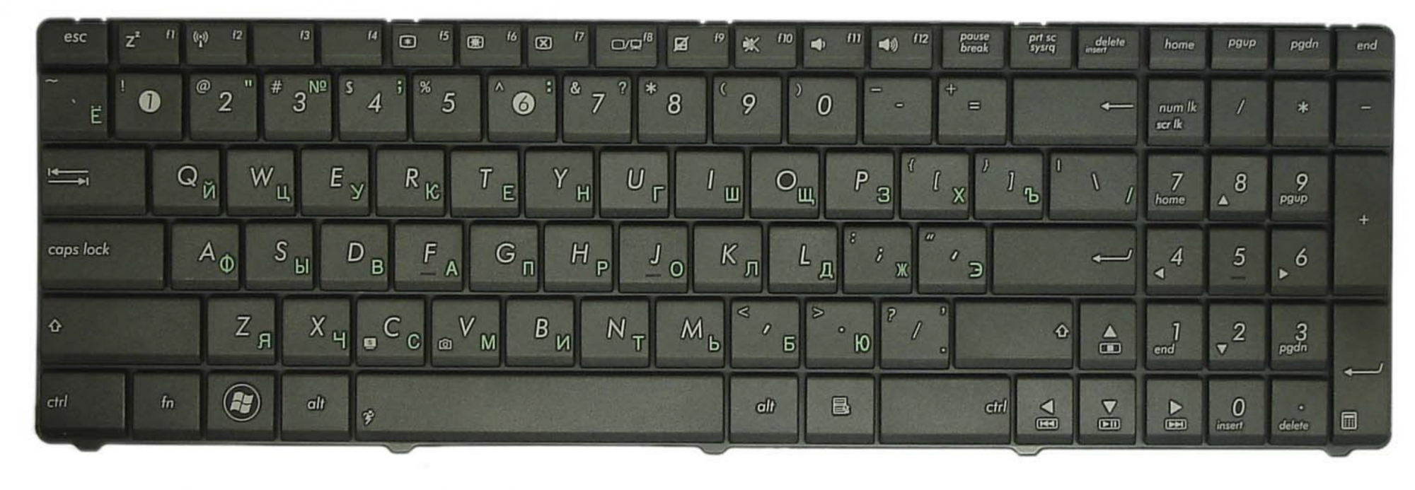 Клавиатура ASUS K53Tk OEM прямой шлейф
