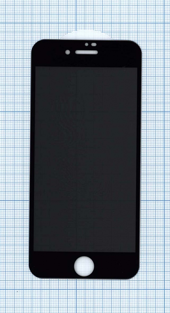 Защитное стекло Privacy "Анти-шпион" для iPhone SE (2020) черное