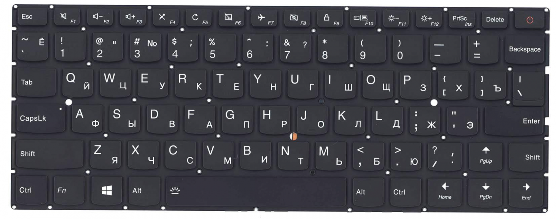 Клавиатура Lenovo IdeaPad 710S-13ISK с подсветкой, OEM