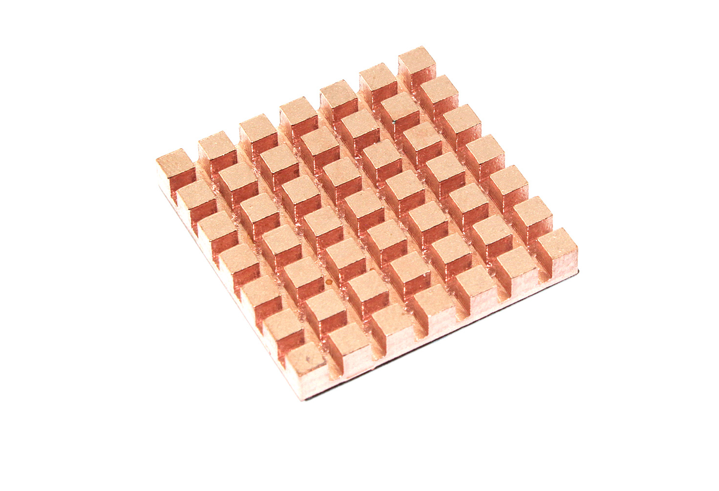 Медный радиатор 30х30х4мм с термоскотчем 3M 9448A