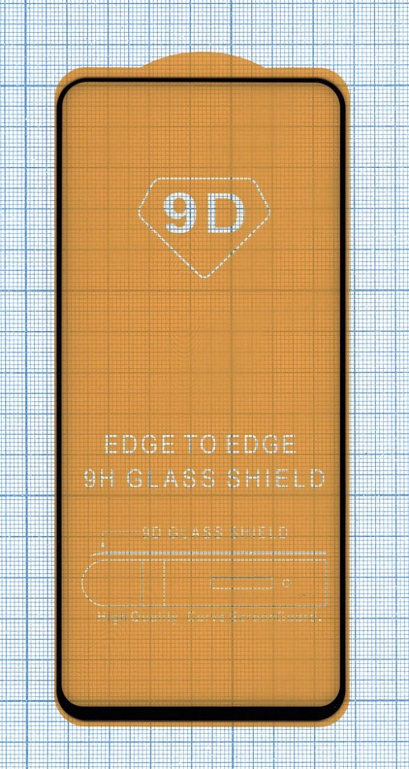 Защитное стекло "Полное покрытие" Huawei Nova 8i черное