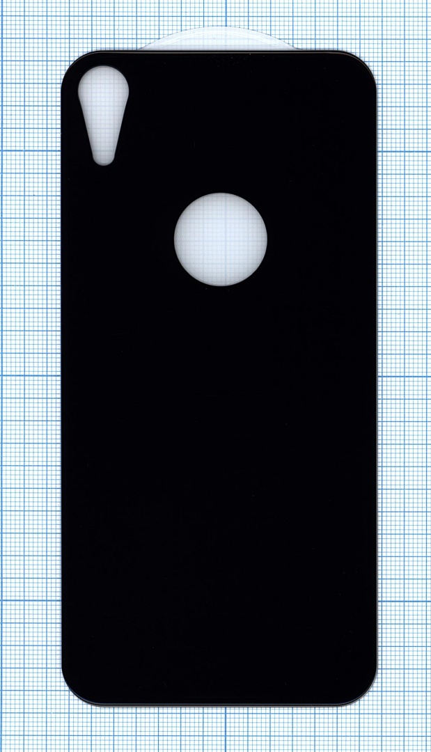 Защитное заднее стекло для iPhone XR черное