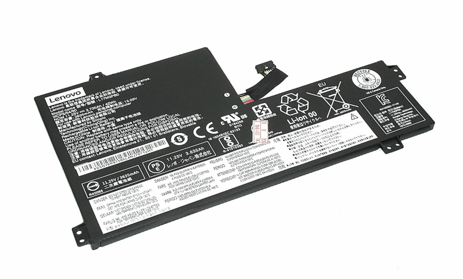 Аккумулятор Lenovo Chromebook N24 11.4V, 3690mAh, Original