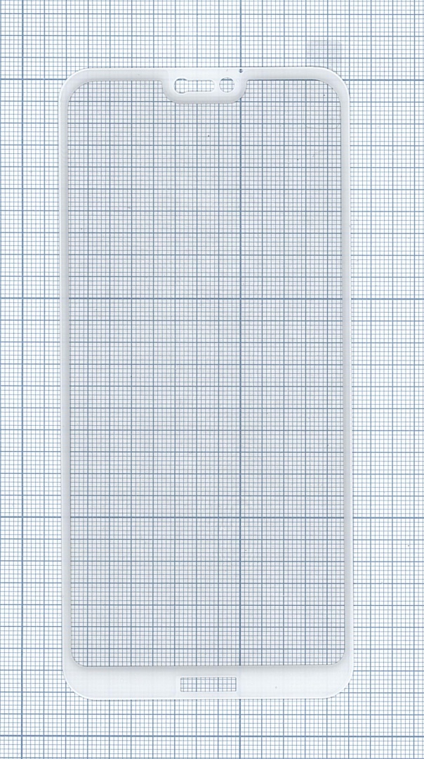 Защитное стекло "Полное покрытие" для Huawei P20 Lite/  Nova 3e белое