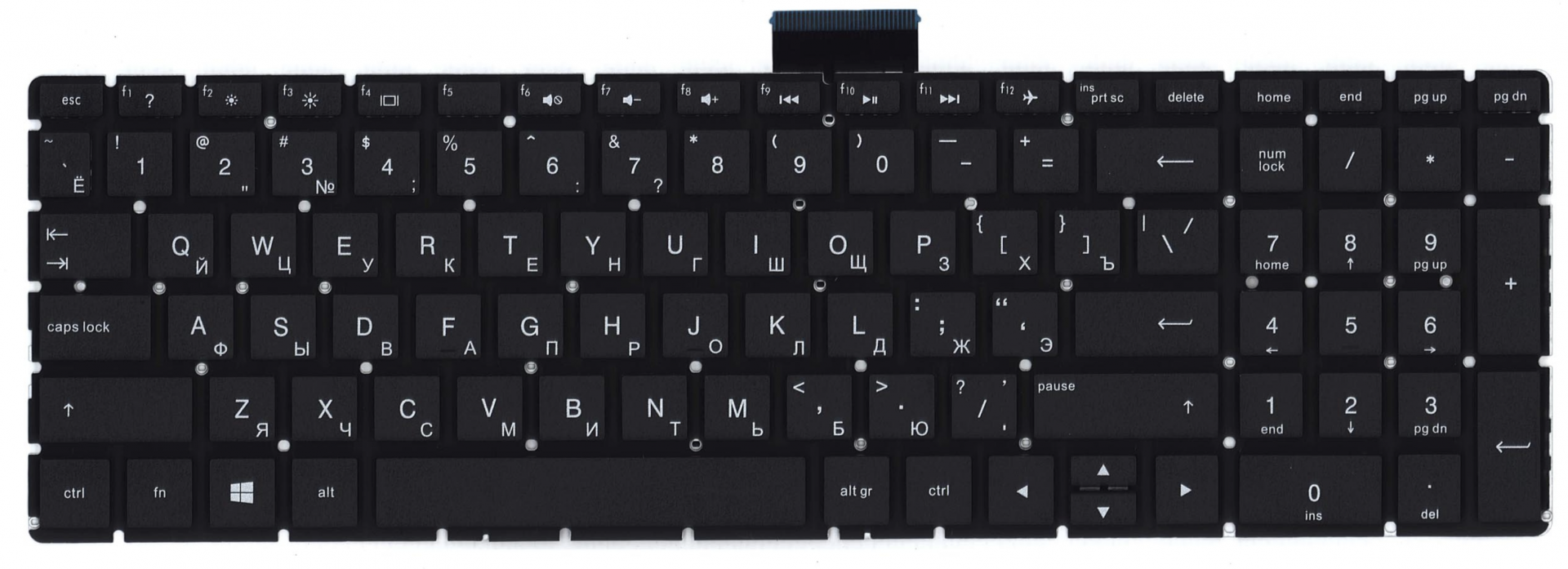 Клавиатура HP 15-bs без подсветки, OEM