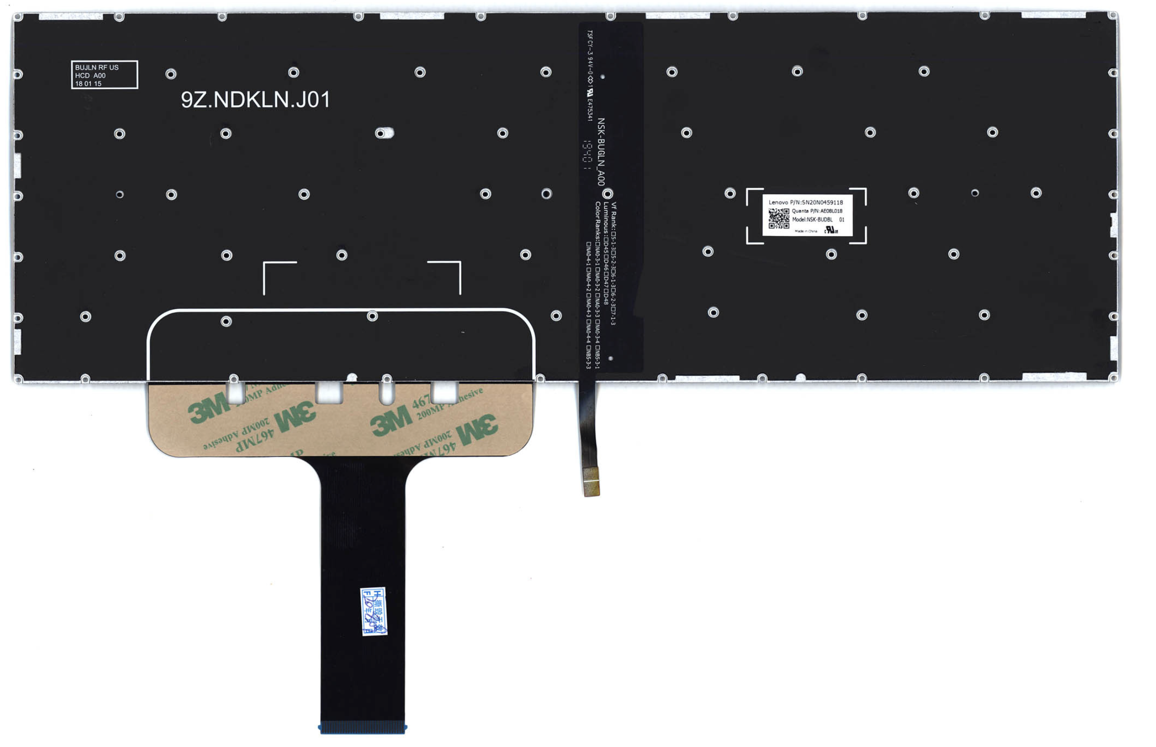 Клавиатура LENOVO Legion Y730-17ICH с подсветкой, OEM