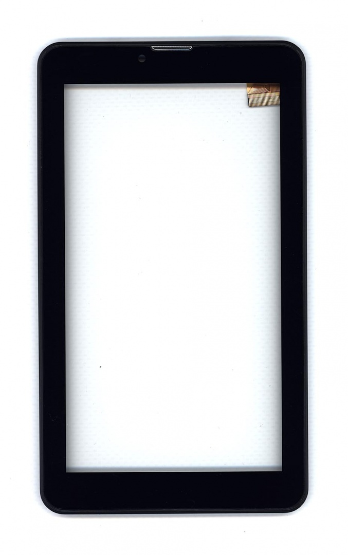 Сенсорное стекло (тачскрин) для Irbis TZ726 черное с рамкой