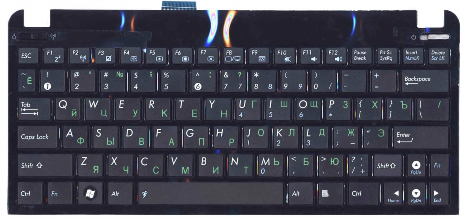 Клавиатура ASUS Eee PC 1015PX с рамкой, OEM