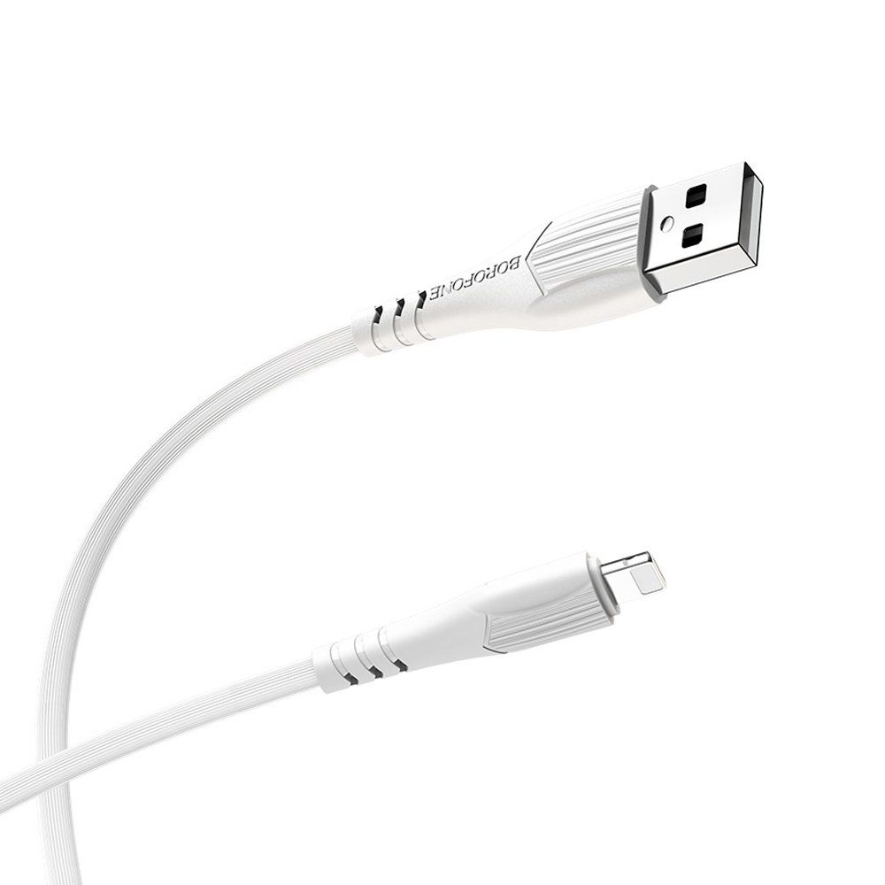 Кабель USB - Lightning 8-pin BOROFONE BX37 белый (1м)