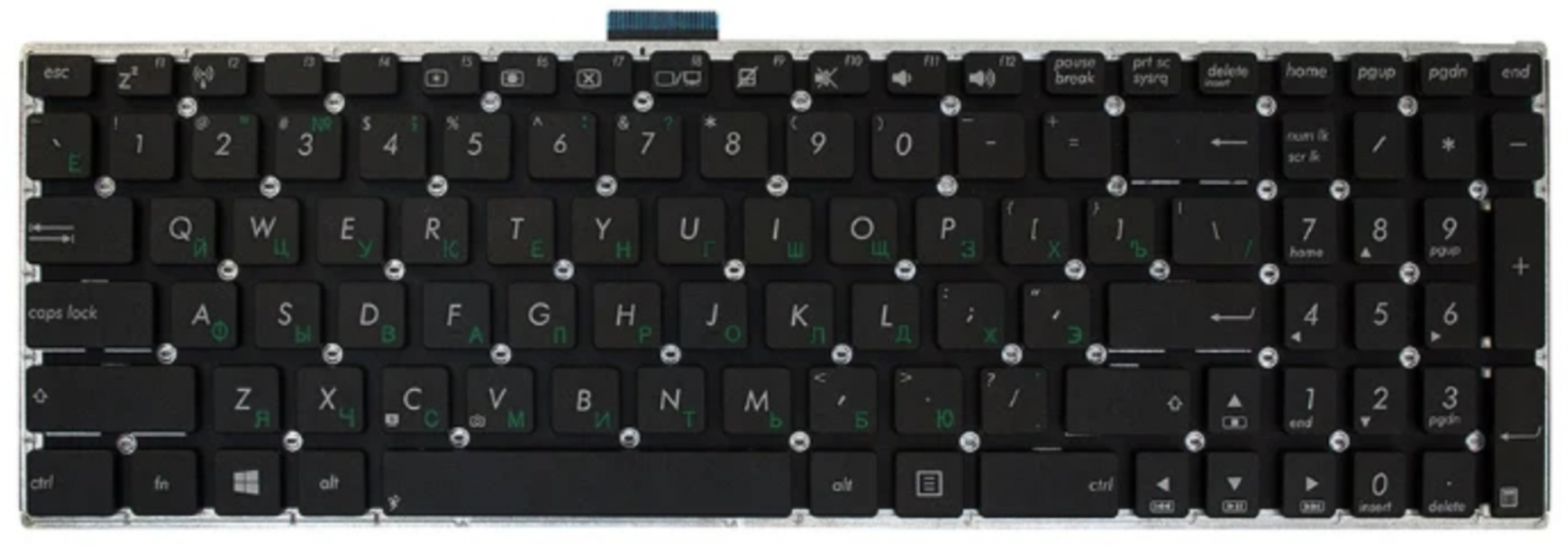 Клавиатура ASUS X555UF OEM (плоский Enter)