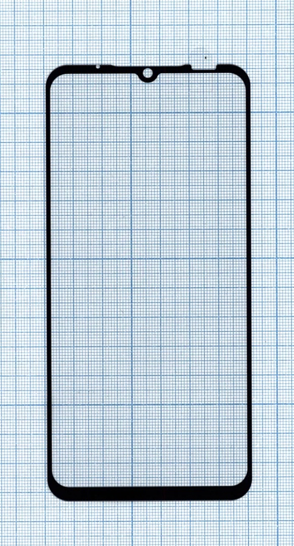 Защитное стекло "Полное покрытие" для Meizu Note 9 черное
