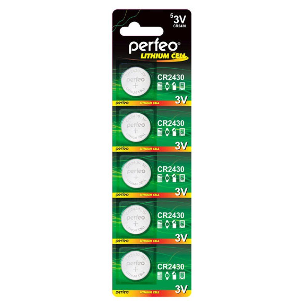 Элемент питания литиевый PERFEO CR2430 (блистер/5шт)