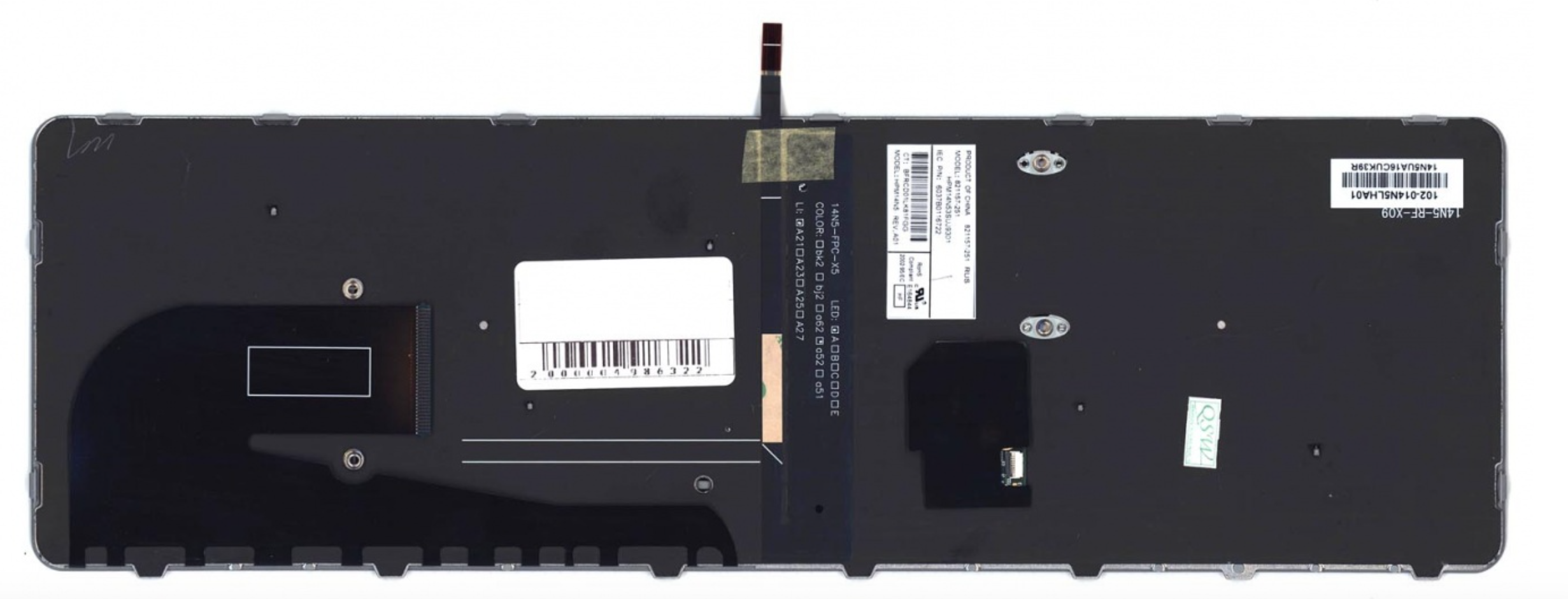 Клавиатура HP Elitebook 850 G4 1EN73EA с черной рамкой и подсветкой, OEM