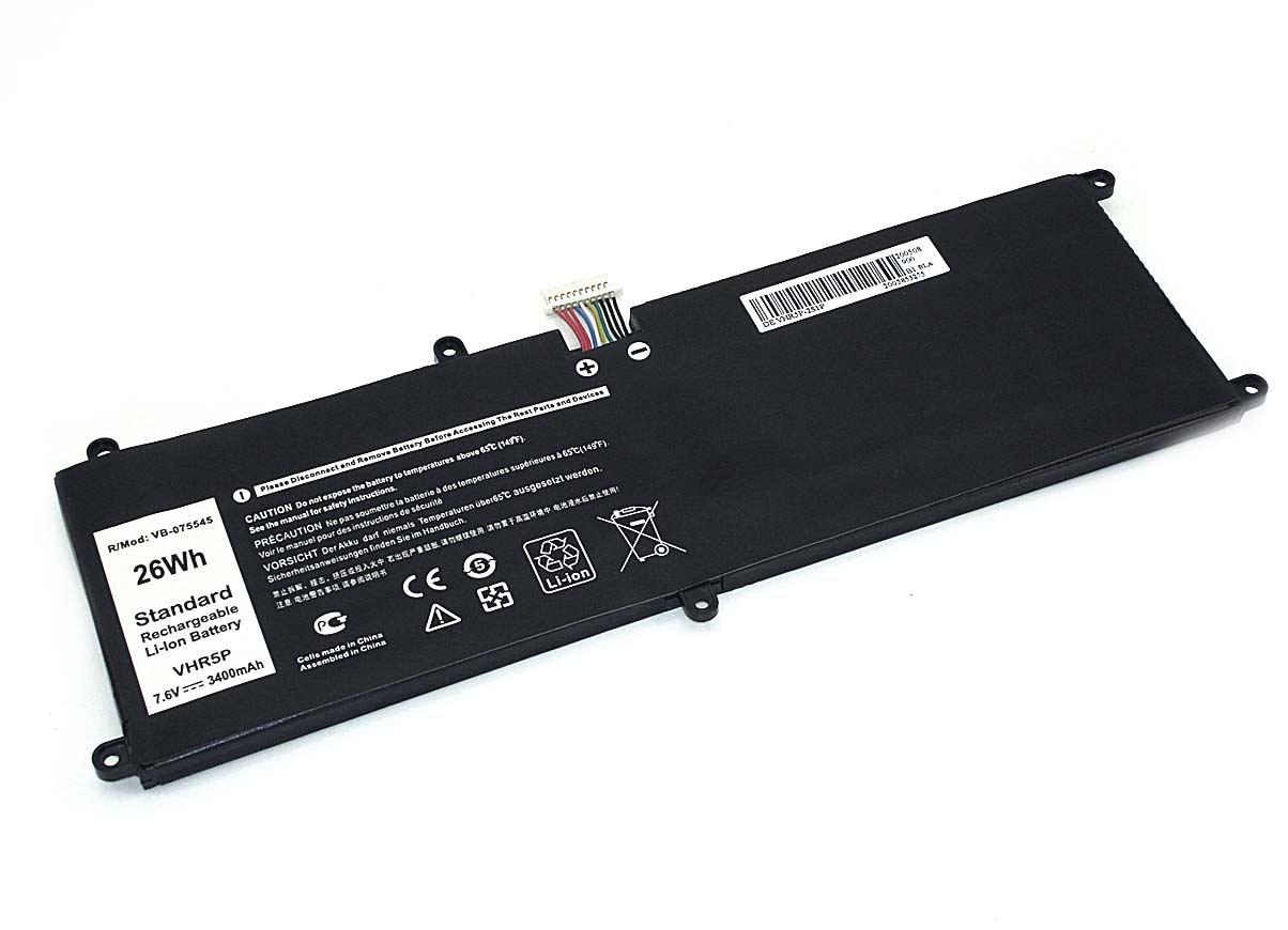 Аккумуляторная батарея для планшета Dell Latitude 11 5175 (VHR5P-2S1P) 7.6V 3400mAh OEM черная
