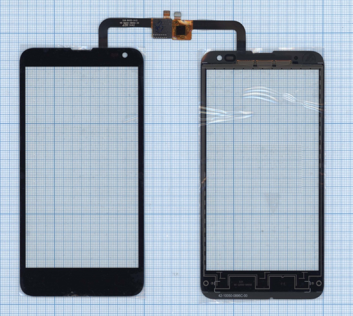 Сенсорное стекло (тачскрин) для Fly IQ4514 EVO Tech 4 черное