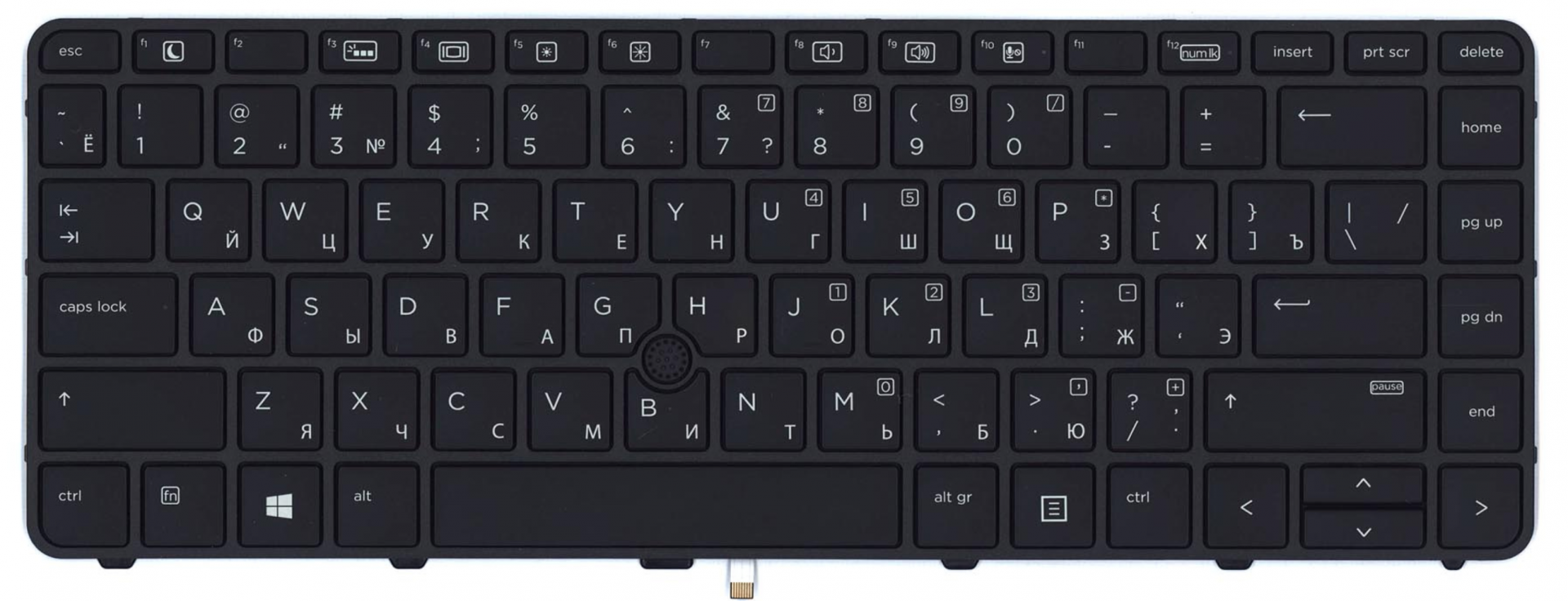 Клавиатура HP ProBook 640 G3 Z2W26EA с подсветкой, OEM