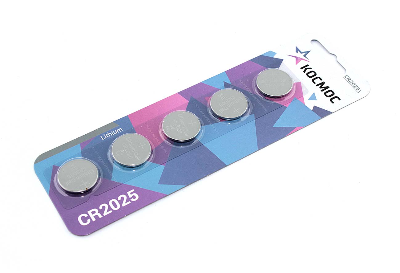 Батарейка Космос CR2025 5 шт.
