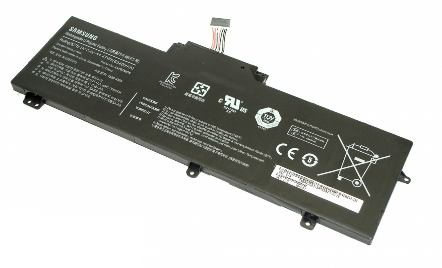 Аккумулятор Samsung NP350U2A 7.4V, 47Wh, Original