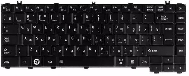Клавиатура Toshiba Satellite L635 черная, OEM