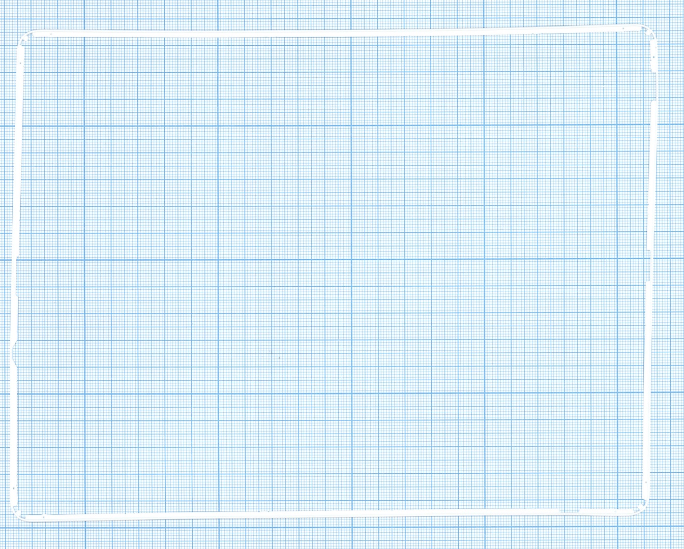 Рамка тачскрина для Apple iPad 2 белая