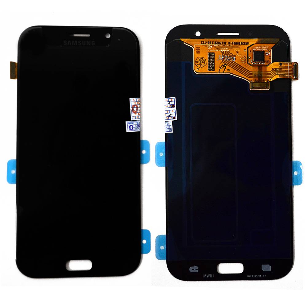 Дисплей Samsung SM-A720/Galaxy A7 (2017) + тачскрин черный Oриг 100%