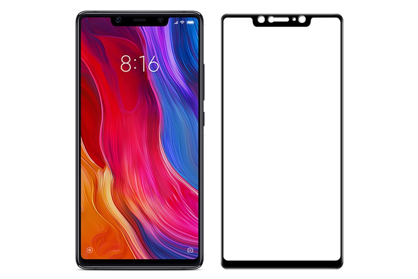 Защитное стекло 5D во весь экран Xiaomi Mi 8 SE