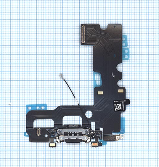 Шлейф разъема питания для iPhone 7 черный