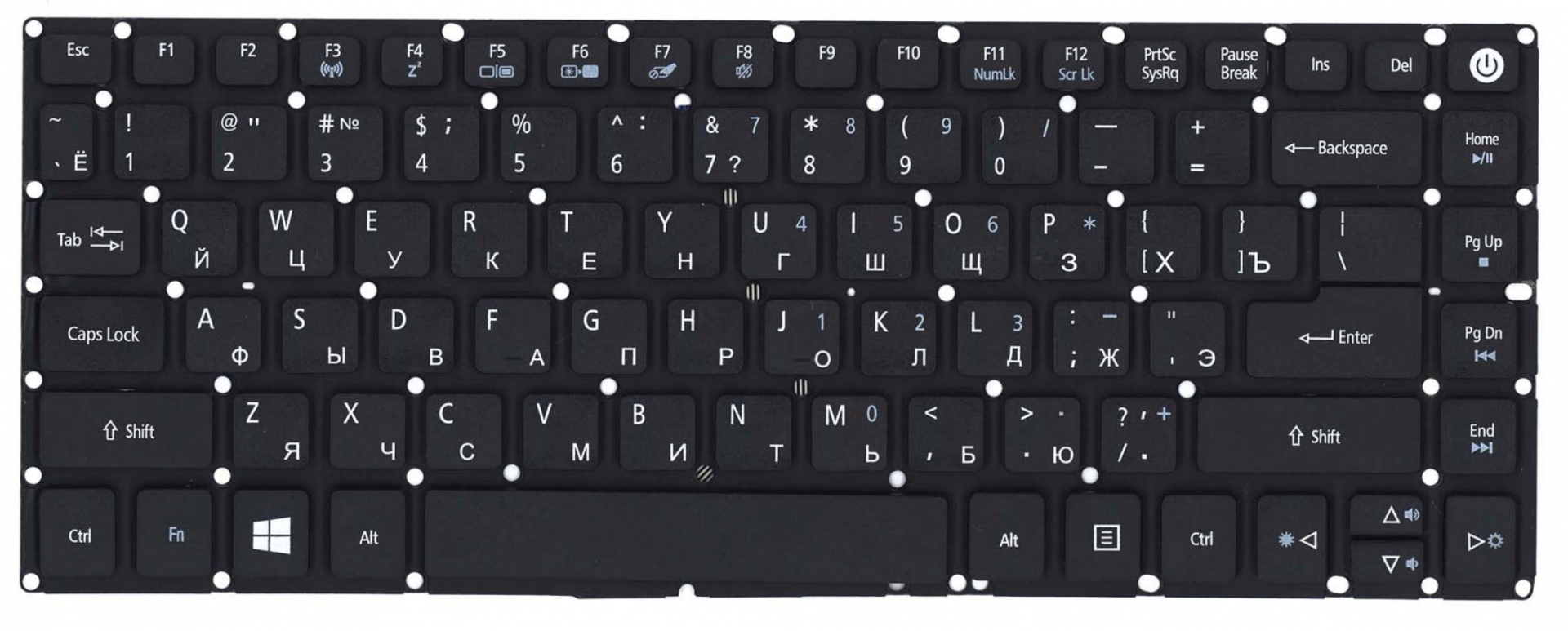 Клавиатура Acer Aspire E5-491G OEM