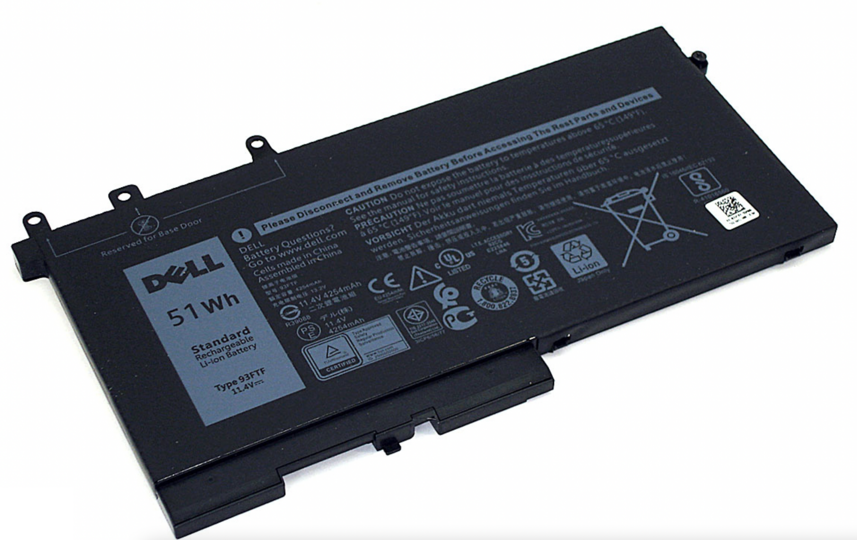 Аккумулятор DELL Latitude 5480, 5480-9163 11.4V, 51Wh, Original
