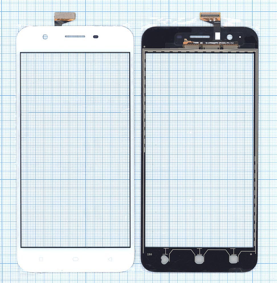 Сенсорное стекло (тачскрин) для Oppo A39 белое