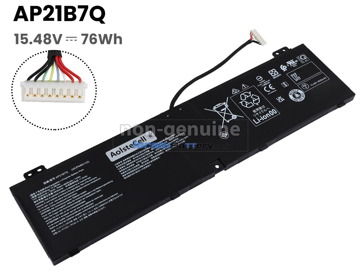 Аккумуляторная батарея для ноутбука Acer Swift SFX314-71G (AP21B7Q) 15.48V 76Wh