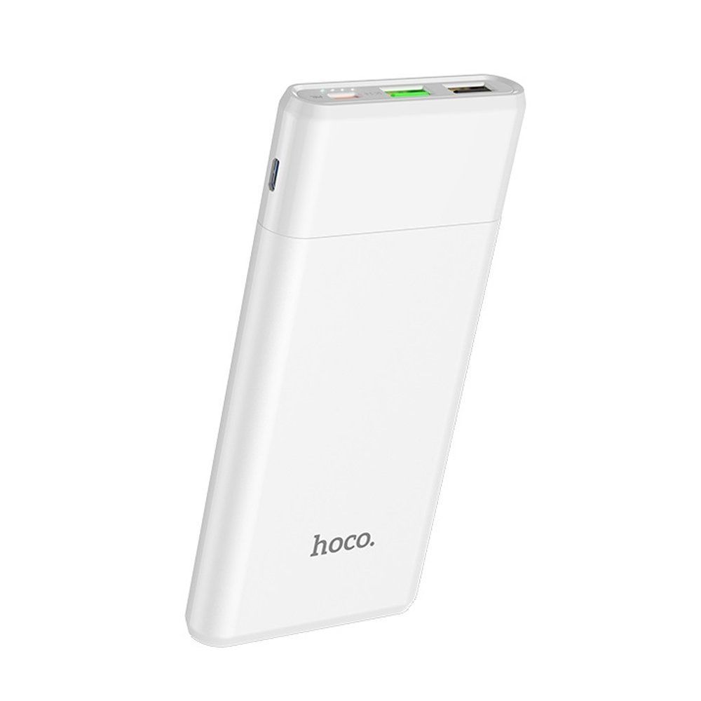 Power Bank 10000mA HOCO J58 Cosmo (2 USB выхода 3,0A, USB-C, QC 3.0, Power Delivery) белый