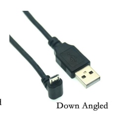 Кабель USB  Type A на Micro USB угол вниз  3 м