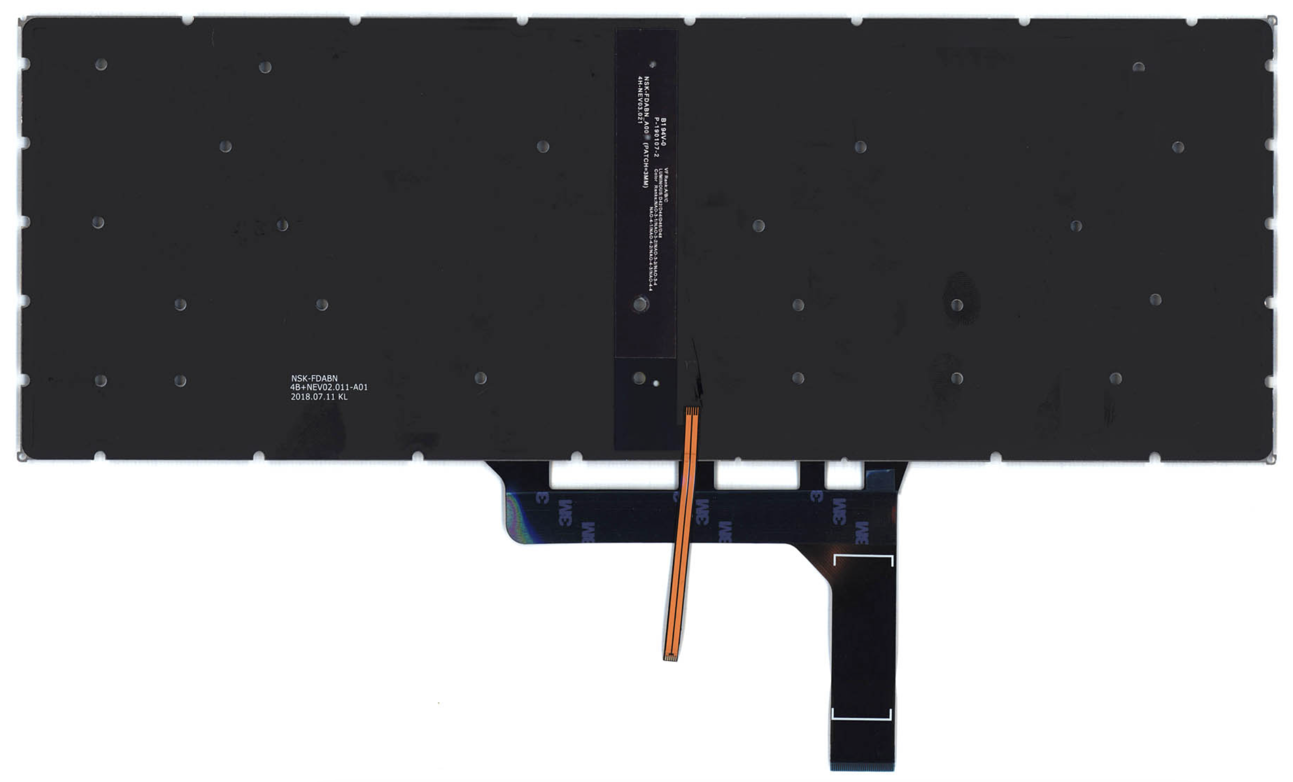 Клавиатура MSI GF63 8RC-423RU с подсветкой, OEM