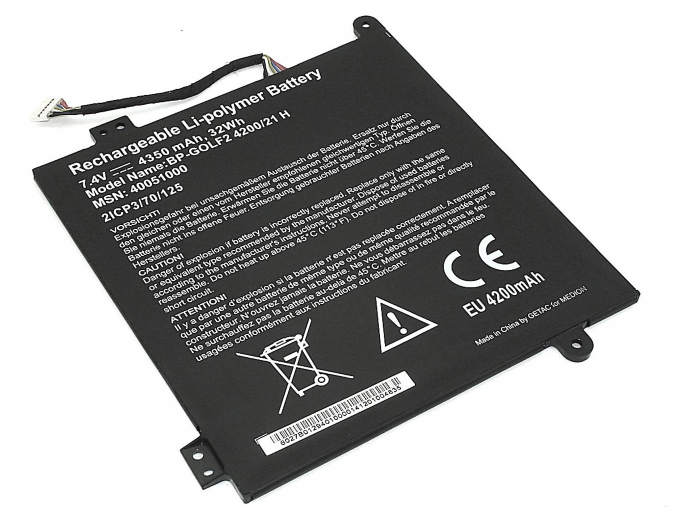 Аккумулятор Acer One Cloudbook11 7.4V, 4350mAh, Original