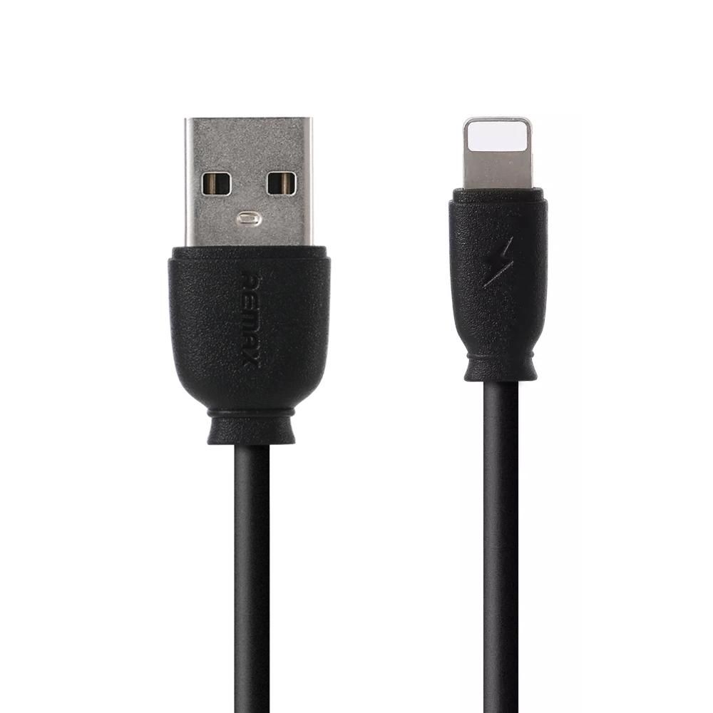 Кабель USB - Lightning 8-pin REMAX Fast Charging RC-134i черный (1м) /max 2,1A/
