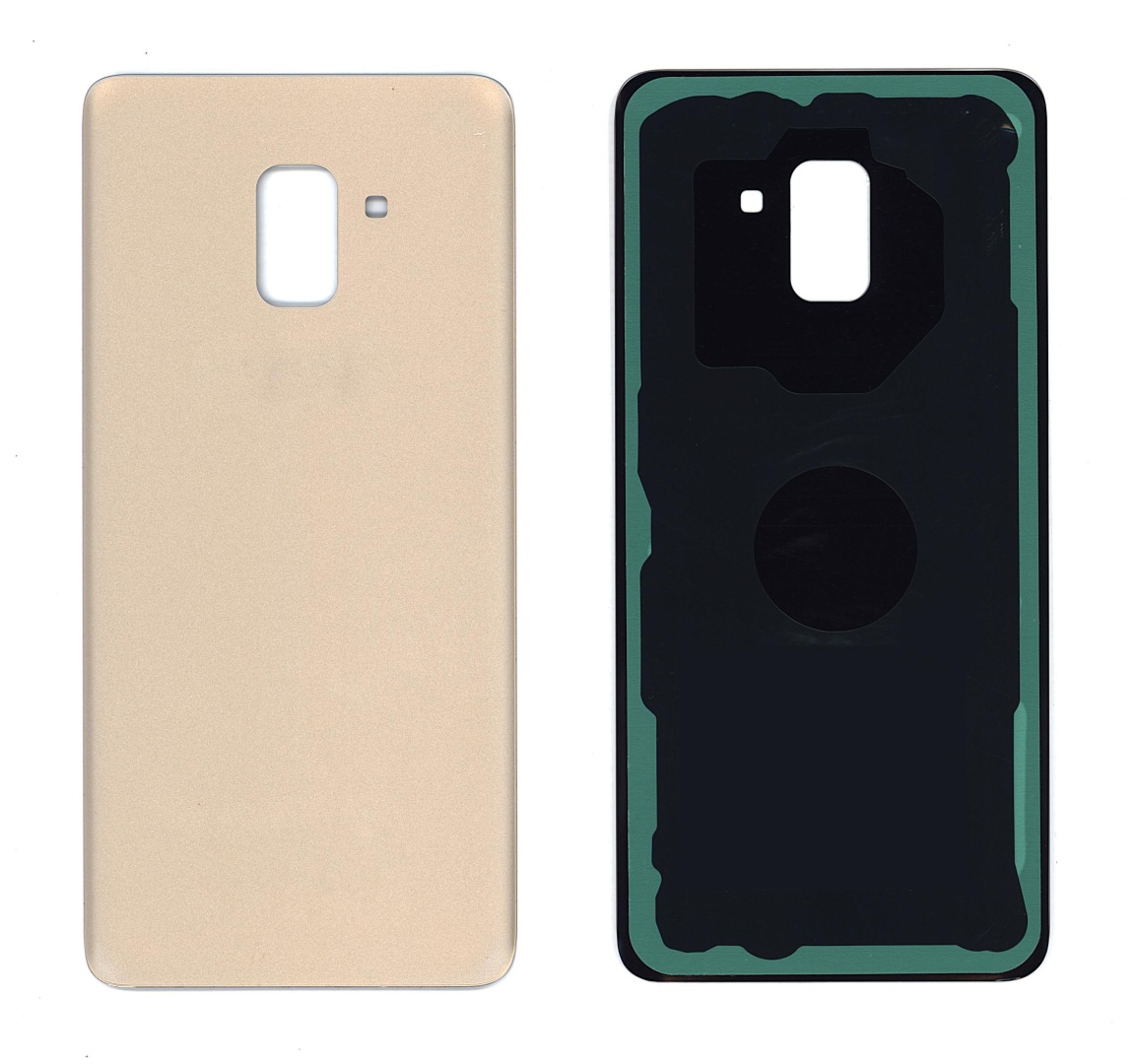 Задняя крышка для Samsung A730F Galaxy A8 Plus (2018) золотая