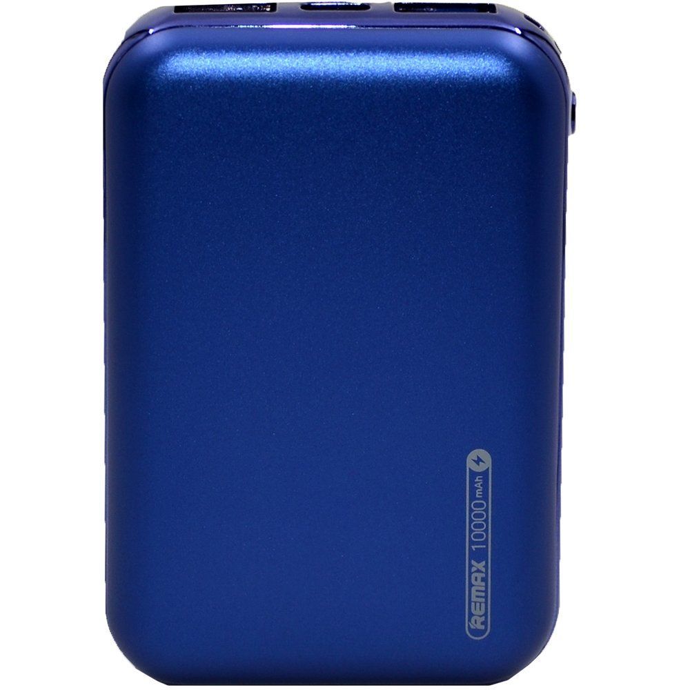 Power Bank 10000mA REMAX Nowe RPP-26 (2 USB выхода 2,1A) синий
