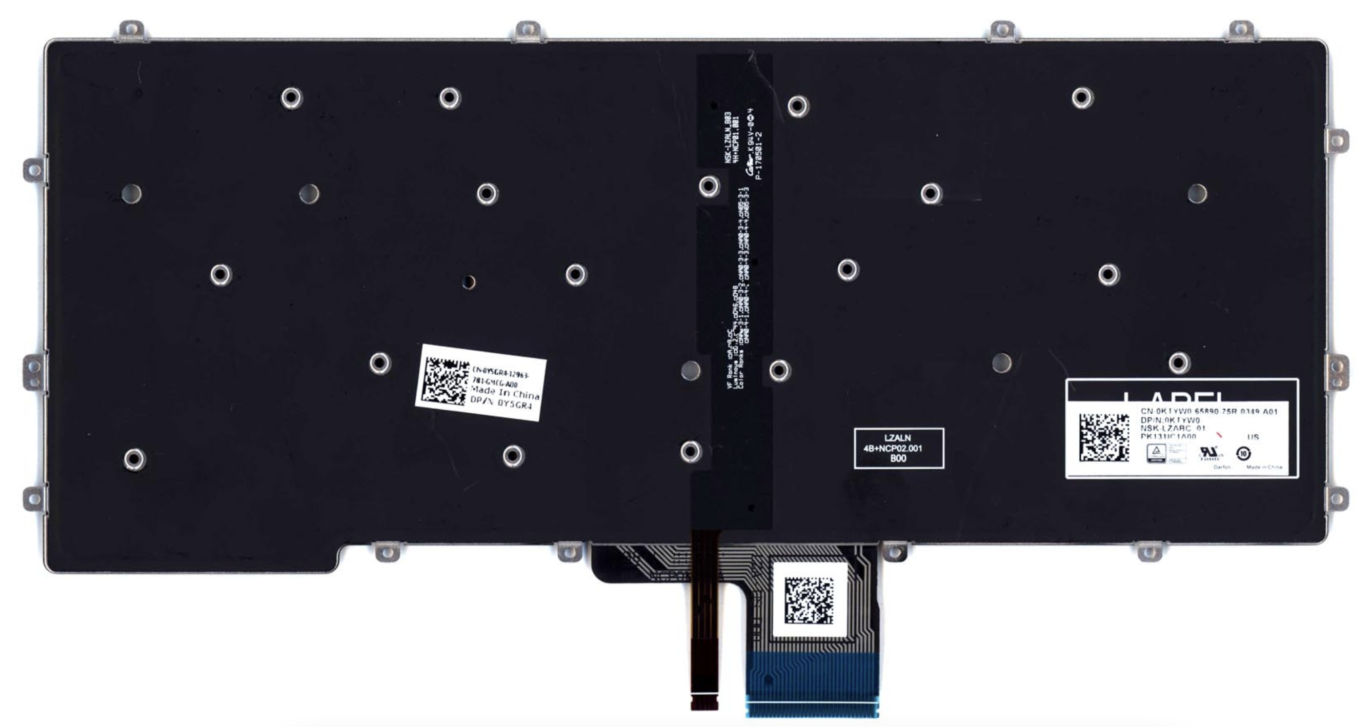 Клавиатура Dell Latitude 13-7370 с подсветкой, OEM
