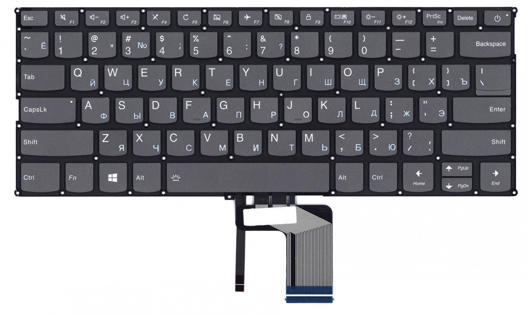 Клавиатура Lenovo Yoga 720-13ISK с подсветкой, OEM