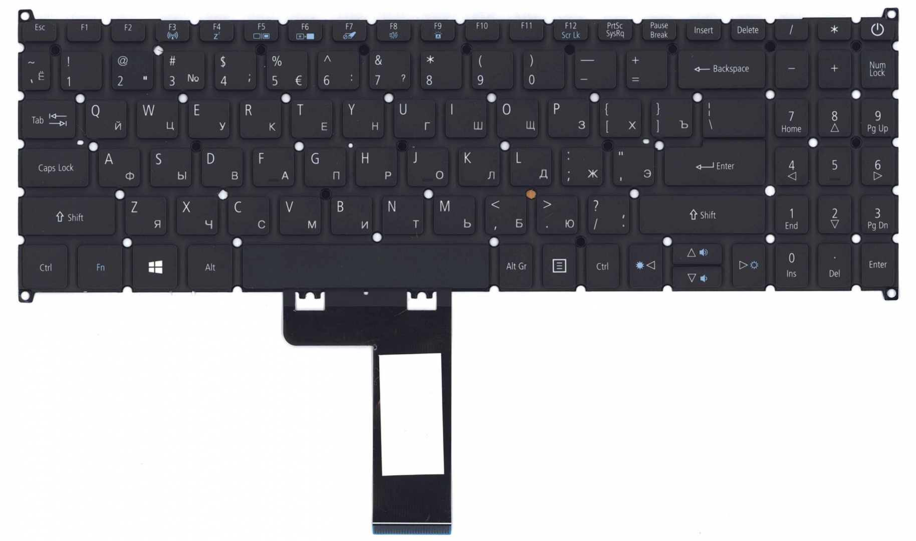 Клавиатура Acer Swift 3 SF315-52 с подсветкой, OEM