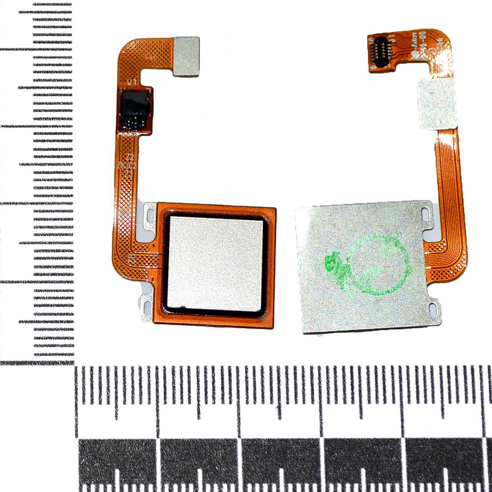 Шлейф Xiaomi Redmi Note 4X + сканер отпечатка пальца золото