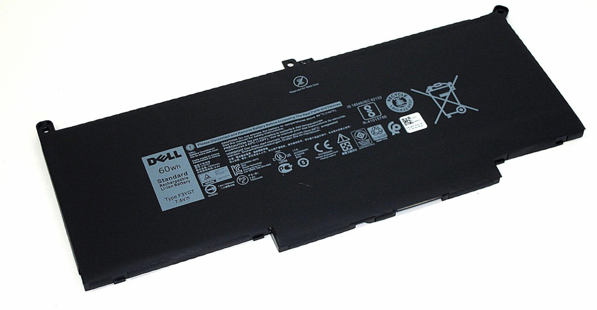 Аккумулятор DELL Latitude 7480, 7480-8685 7.6V, 7500mAh, Original