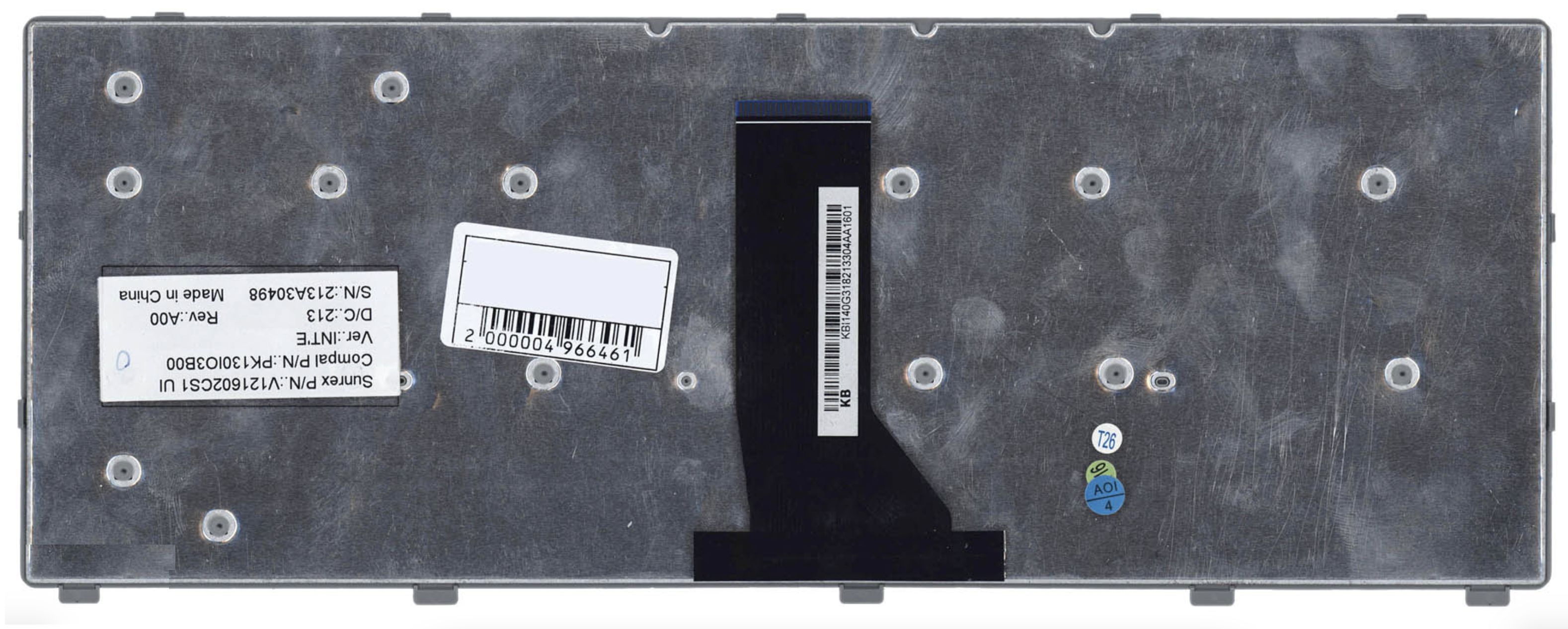 Клавиатура Acer Aspire ES1-411 серебристая, OEM